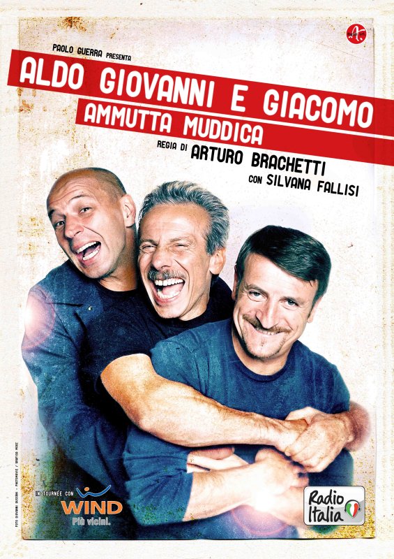 Ammutta Muddica con Aldo, Giovanni e Giacomo arriva in televisione su Canale 5 (anche in HD)